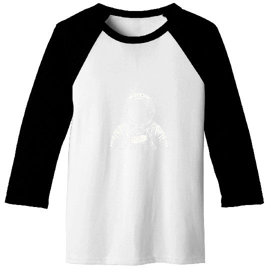 Discover Space Explorer Minimalist Astronaut Baseball Tees