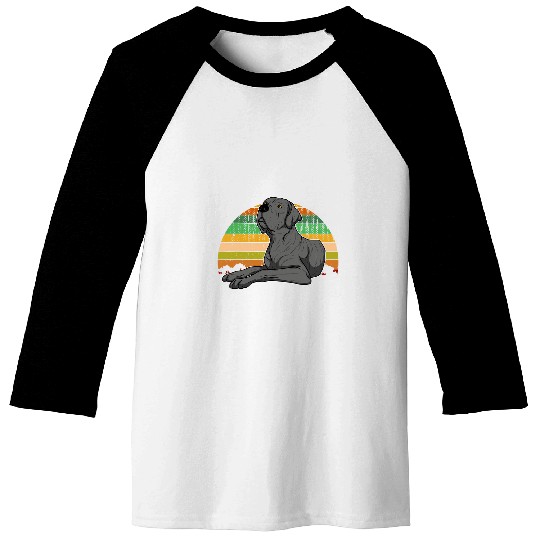 Dog Great Dane German Mastiff Great Dane Sunset 28 Baseball Tees