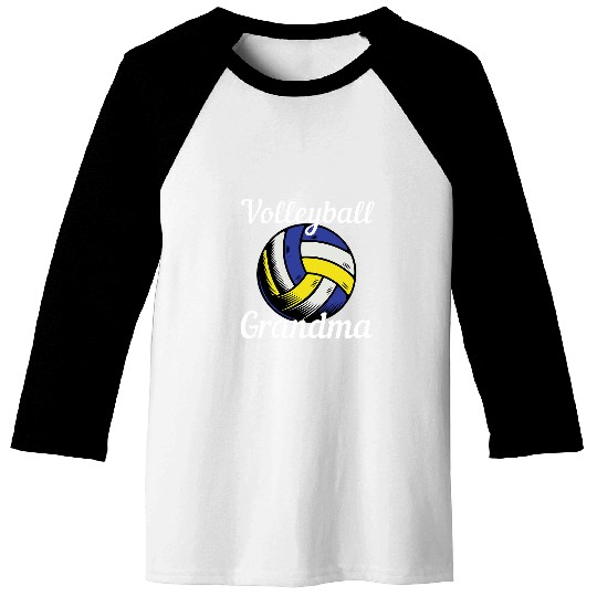 Volleyball Grandma Sports Player Lover Expert Coachs Graphic Baseball Tees
