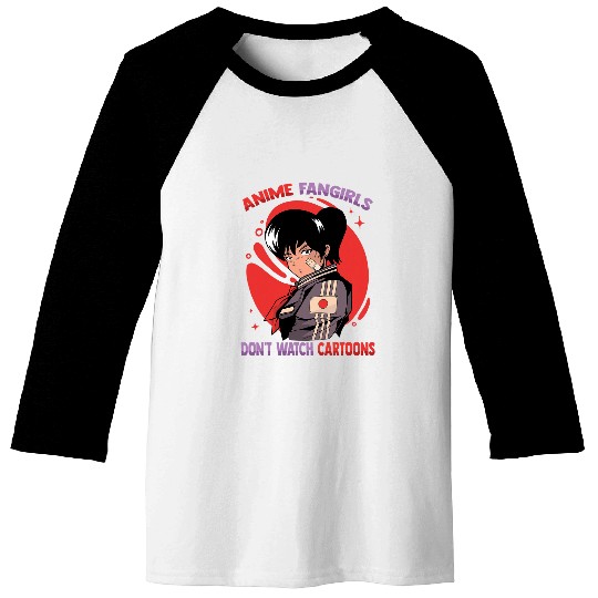 Kawaii Otaku Anime Fangirls Dont Watch Cartoons Manga Baseball Tees