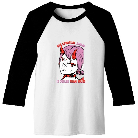 Kawaii Otaku My Spiritual Anime Is Cooler Than Yours Baseball Tees