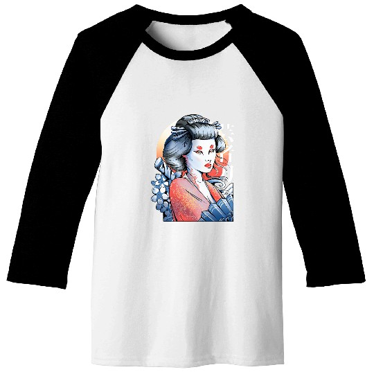 Love Japanese Geisha Culture Tradition Japanese Baseball Tees