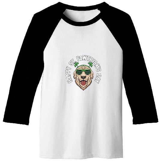Labrador Lab Dog Lover St. Patricks Day Labrador Retriever Baseball Tees