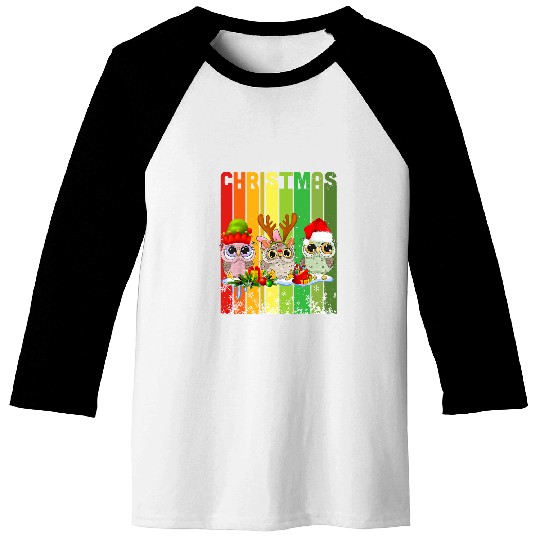 Ugly Christmas Snowman Sweater Funny Santa Christmas Family Baseball Tees