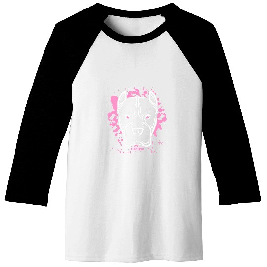 Gym Bulldog Head Pink Cool Fitness Workout Gym Training 1 Baseball Tees