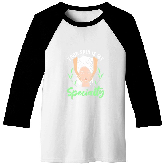 Skin Esthetician Specialty Beautician Cosmetologist Graphic Baseball Tees