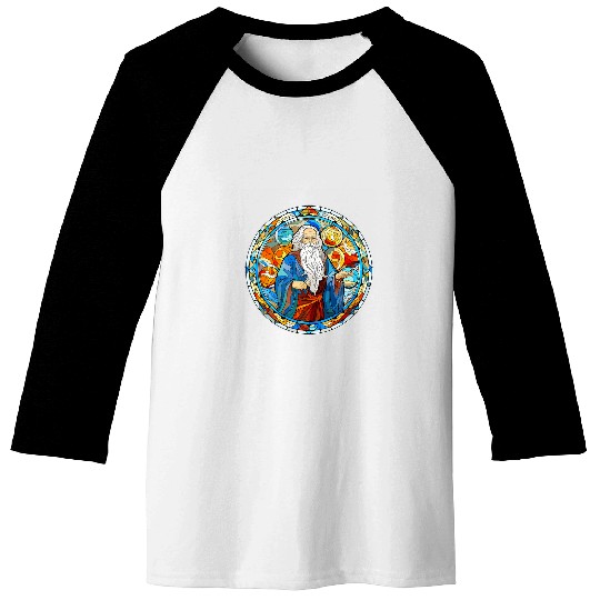 Lao Tzu Stained Glass Baseball Tees