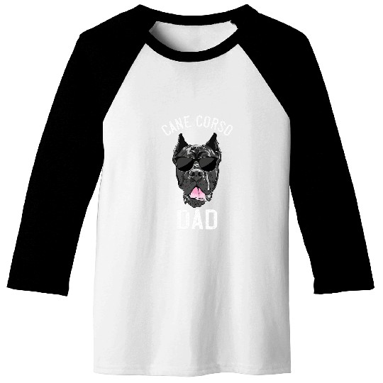 Mens Funny Cane Corso Dad Gift for Men Italian Mastiff Dog Lovers Baseball Tees