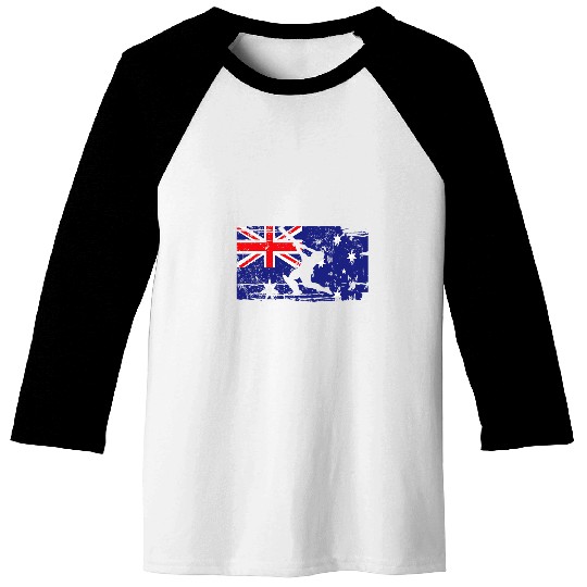 vintages Australian Flag Cricket Player Jersey Sports Mens Baseball Tees