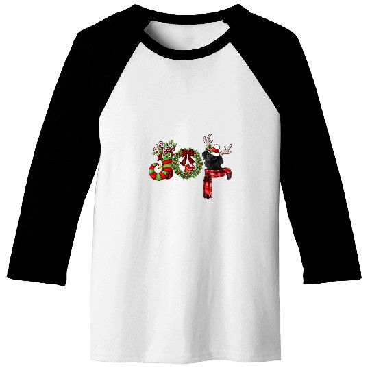 Labrador Lab Dog Christmas Labrador Joy Reindeer Xmas Funny Baseball Tees