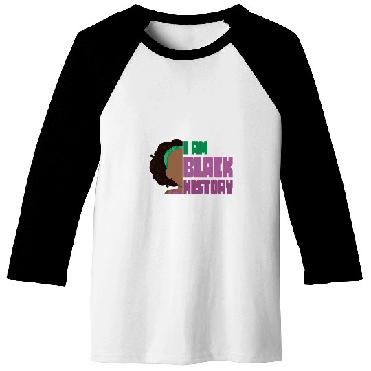 Trendy Black History I am Queen Baseball Tees