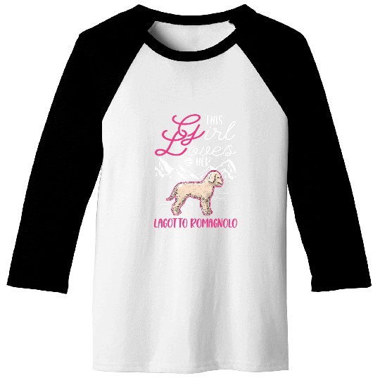 This Girl loves her Lagotto Romagnolo Girl Lagotto Baseball Tees