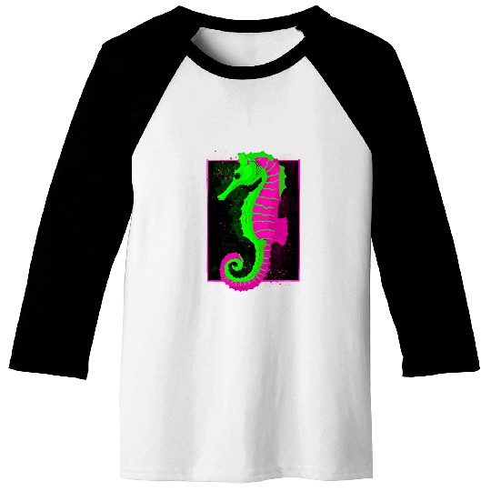 Discover Seahorse Beach Aquarium 21 Baseball Tees