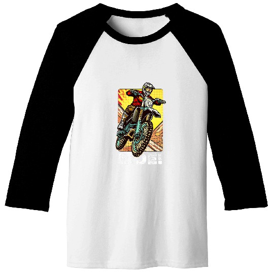 Motocross Dirt Bike Rider vintages Dirt Bike Baseball Tees