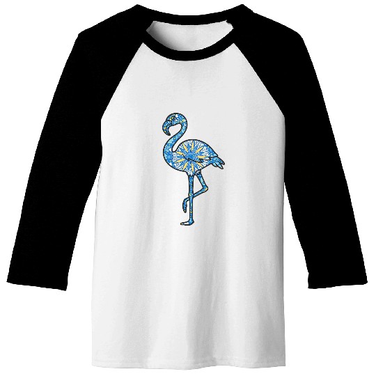 Mandala Flamingo Geometric Pattern Art Mandala Animal Baseball Tees