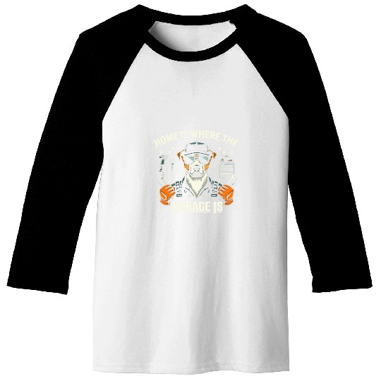 Where The Garage Is   Auto Car Mechanic Handyman Funny T Baseball Tees