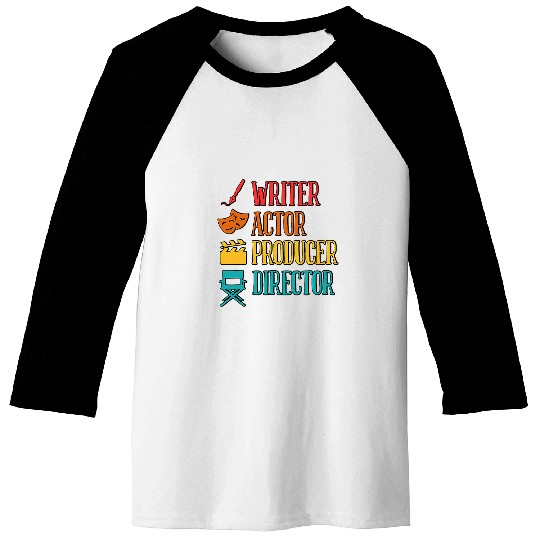 Writer Actor Producer Director Filmaker Movie Baseball Tees