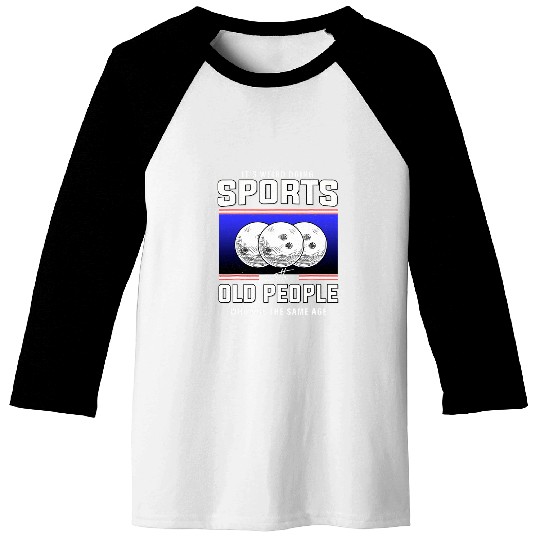 Retired bowler old man bowling Coachs bowling retirement Baseball Tees