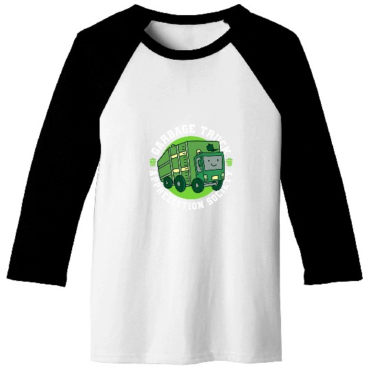 Truck Driver Society Trucker Trucking 2Rig Garbage Truck Baseball Tees