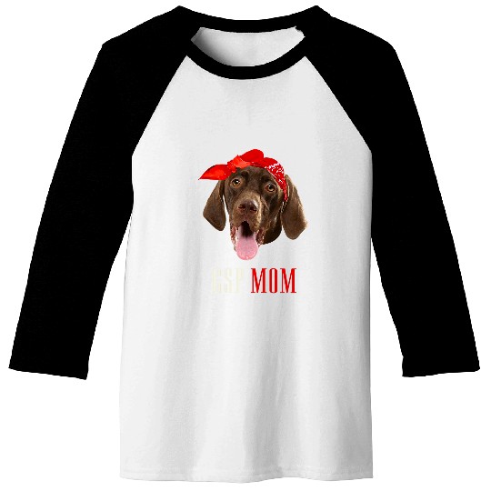 Womens German Shorthair Pointer bests GSP Mom Ever Baseball Tees