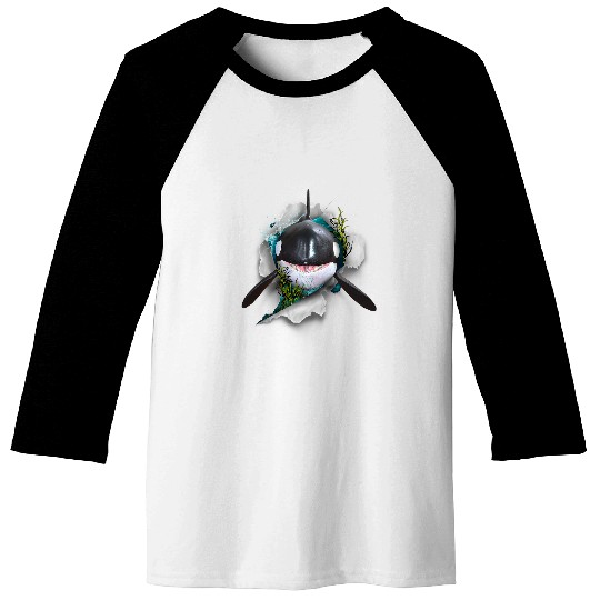Orca Whale Lover Funny Whale Orca Baseball Tees