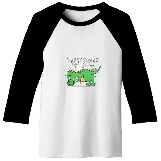The Struggle Is Real Funny TRexs Gym Workout Push Up TRex Baseball Tees