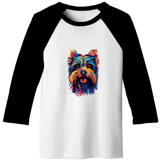 Yorkshire Terrier Color Yorkie Baseball Tees