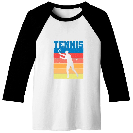 Tennis Player Tennis Game Retro vintages Figure 21 Baseball Tees