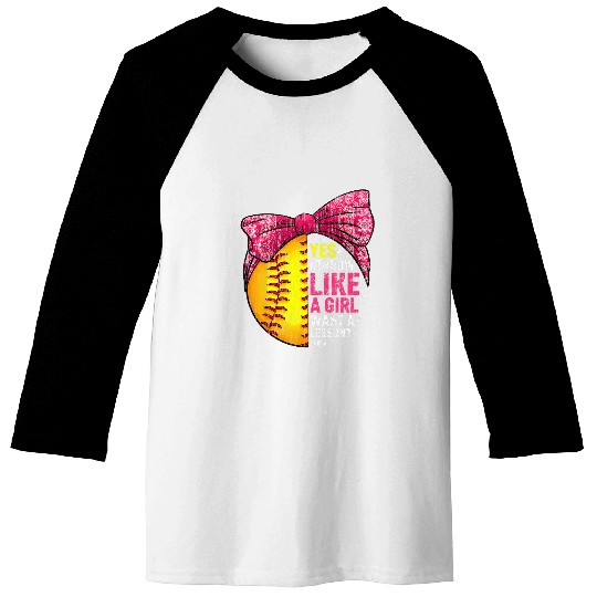 Yes I Throw Like A Girl Want A Lesson Softball Team Sport Baseball Tees