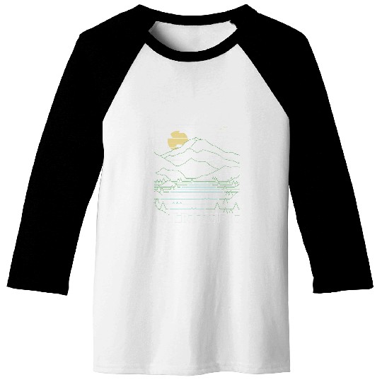 Mt Rainier National Park Art Washington Hike Mountains Baseball Tees