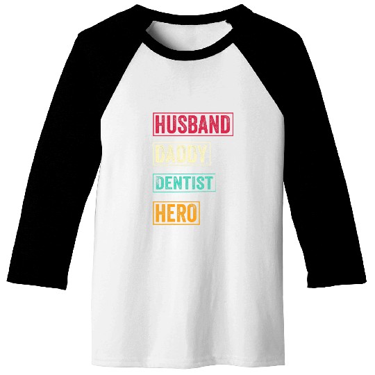 Mens Funny dentists Dad Gift 2dentists Fathers Day Gifts Baseball Tees