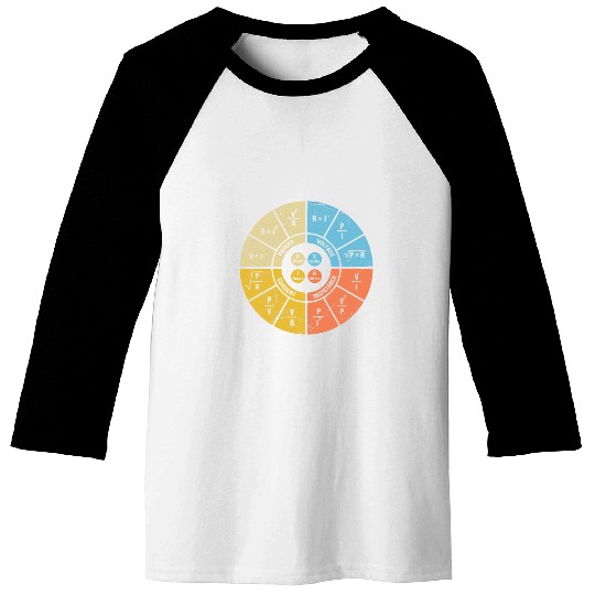 Ohms Law Diagramm Electrician engineering Computer civil Baseball Tees