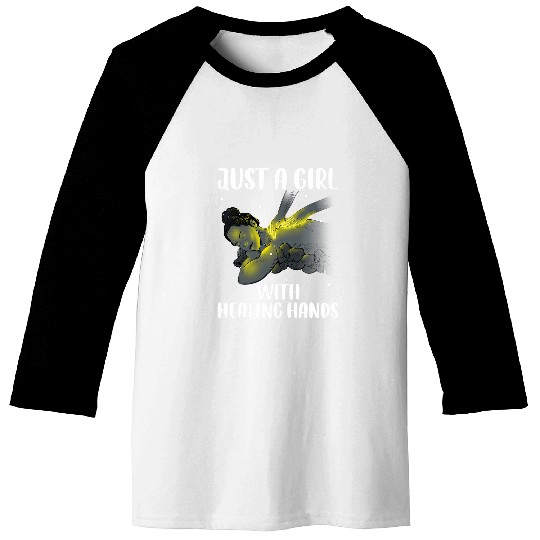 Cute Massage Therapist Art For Women Girls Physical Therapy Baseball Tees