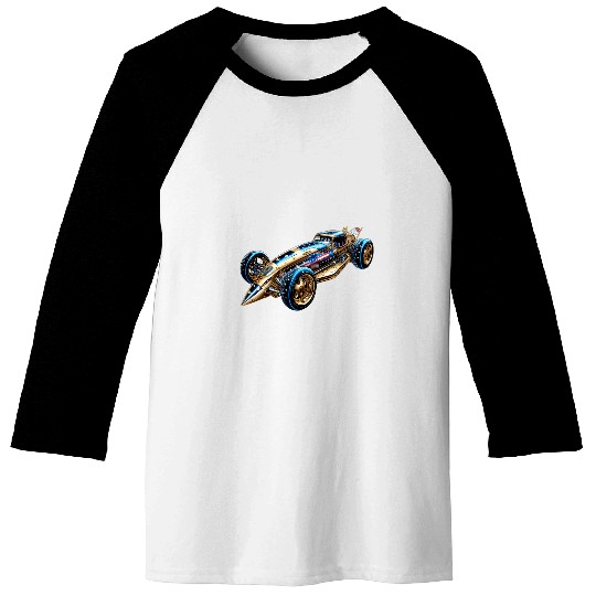 No 2 Carss RC Car Steampunk US Flag Artist for July 4th Baseball Tees