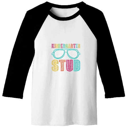 Kids Kindergarten Stud Back To School First Day of School Student 12 Baseball Tees