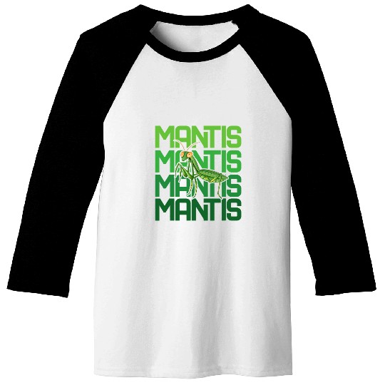 Praying Mantis Repeat Bug Insects Collector Entomologist Baseball Tees