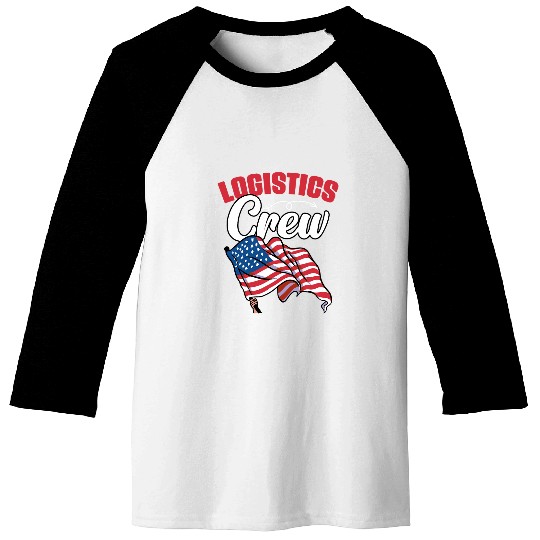 Awesome Logistics Crew A Logistician Humor Warehouse Worker Baseball Tees