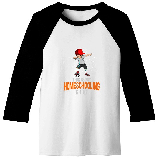 Homeschooling school kid student girl boy soccer Baseball Tees