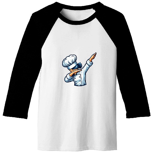 Womens Chef Dabbings Chief Cook Lover Cooking Funny Chef Baseball Tees