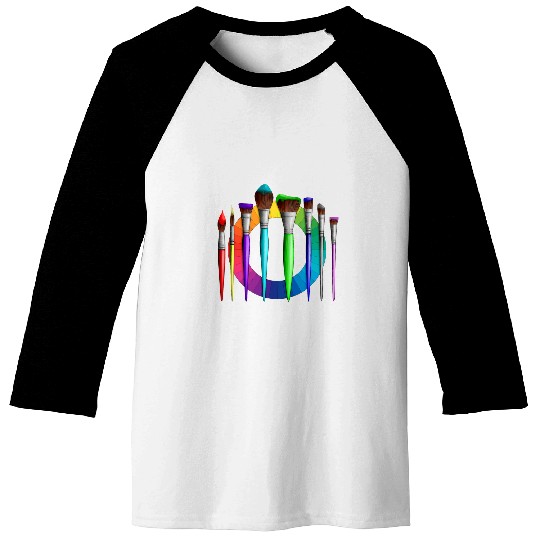 Paint Brush Artist Art Teacher Painter Baseball Tees