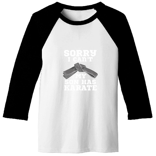 Karate Lover Design For Martial Arts Fighter My Son Karate 2 Baseball Tees