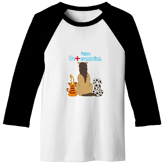 Future Veterinarian Aspiring Vet Animal Doctor 1 Baseball Tees