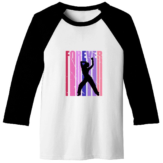 Pretty Kids Forever Dance Bday Dancer Vintage Baseball Tees
