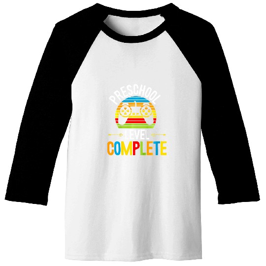 Kids Preschool Level Complete Graduation Gamer Graduate Student Baseball Tees