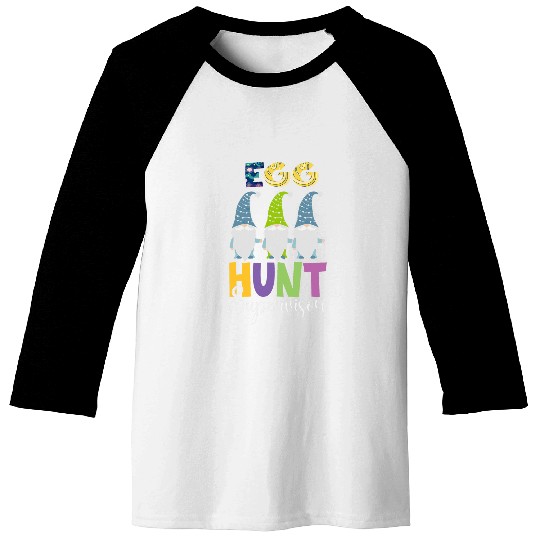 Easter Egg Hunt Supervisor Gnomes Funny Mom Dad Men Women Baseball Tees