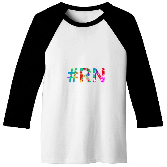 RN Nursing Student Hospital Caregiver Colorful Gift Ideas Baseball Tees