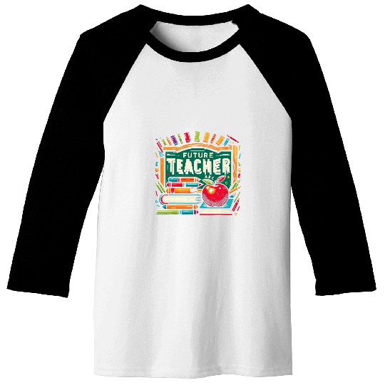 Future Teacher ABC Inspirational Educator Design Baseball Tees