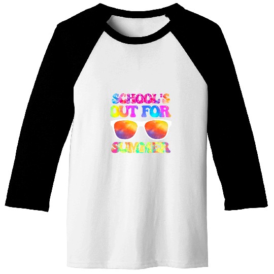 Retro Last Day Of School Schools Out For Summer Teacher 1 Baseball Tees