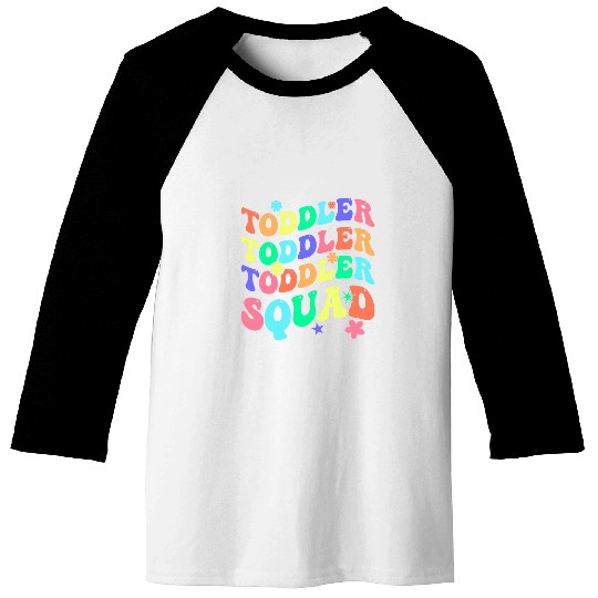 Toddler Squad Cute Daycare Provider Teacher Back To School Baseball Tees
