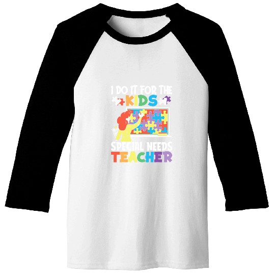 Teacher Puzzle Scholar Educator Student Special Education Baseball Tees